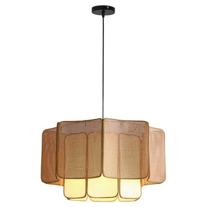 Wicker Globe Pendant Light