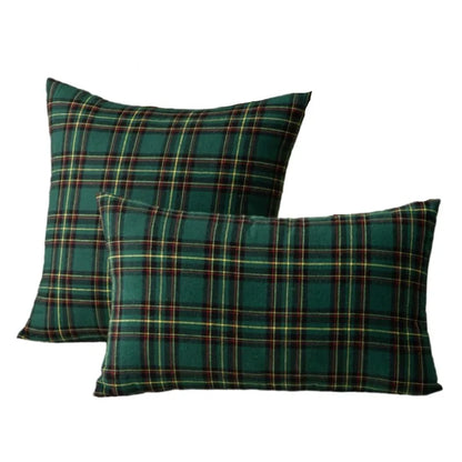 Christmas Plaid Throw Pillow Cover