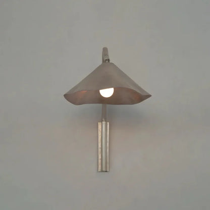 wall sconce, side profile showing mounting depth