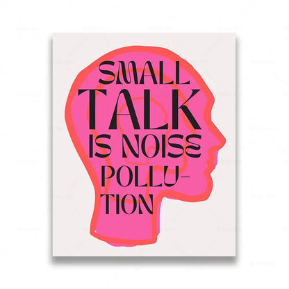 Scandinavian Abstract Distorted Reality Canvas Wall Art