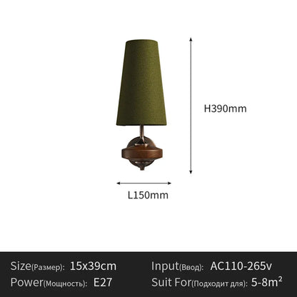 French Vintage Solid Wood Wall Sconce