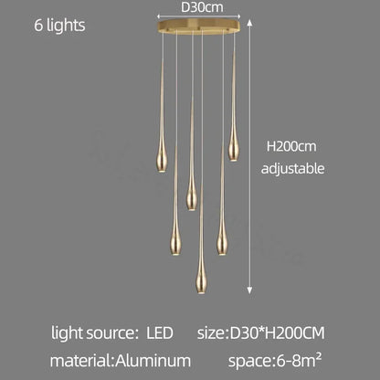 Branch chandelier in gold with white light and remote control switching