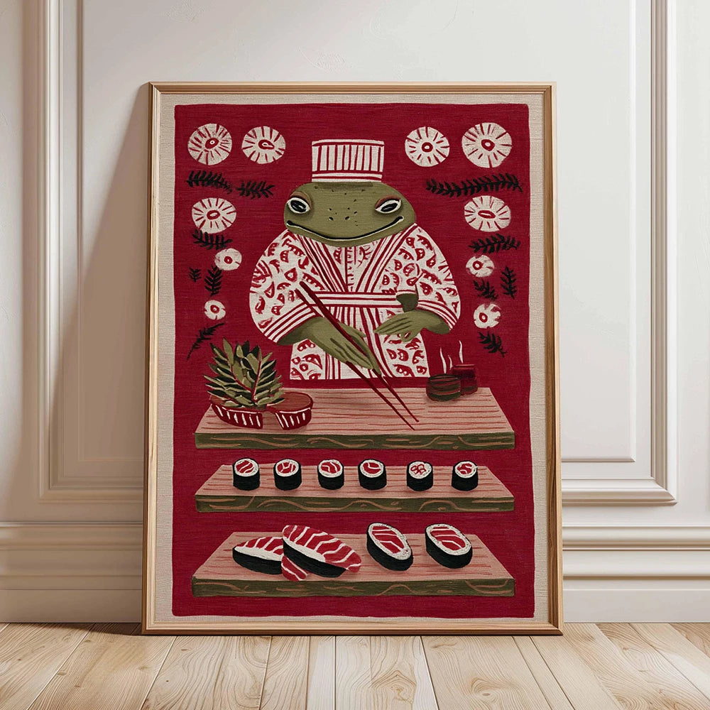 Japanese Sushi Bar Canvas Wall Art