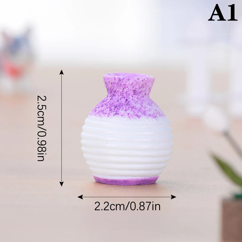 Resin mini vase garden ornament DIY micro landscape desk décor