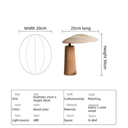 Japanese wabi-sabi table lamp in study corner with books and greenery
