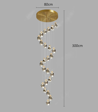 Seven head chandelier, 11.8 in across, with a 59.1 in cord drop