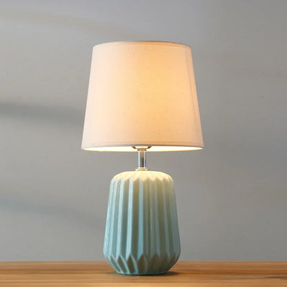 Ceramic lamp base detail showing quality finish and socket