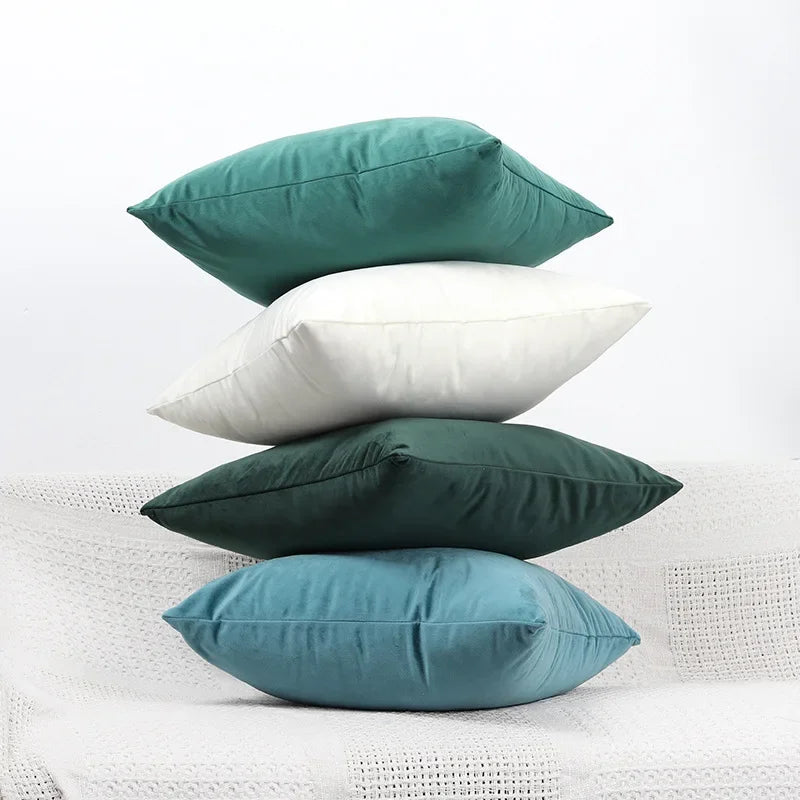 Nordic Velvet Throw Pillow Cover — detail