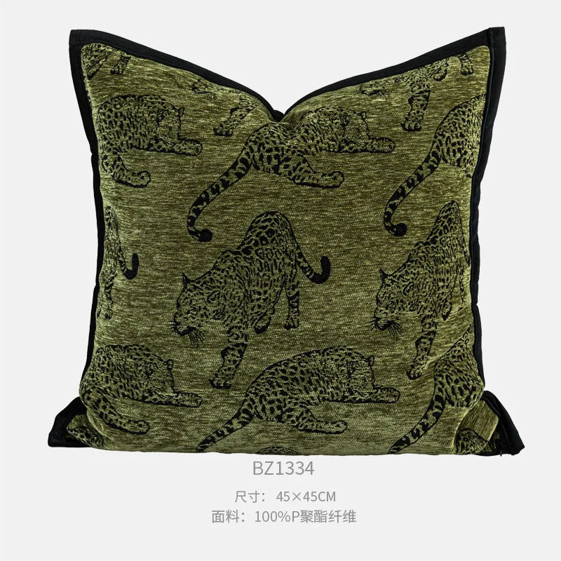 Geometric Jacquard Throw Pillow Cover