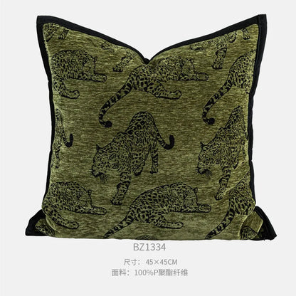 Geometric Jacquard Throw Pillow Cover