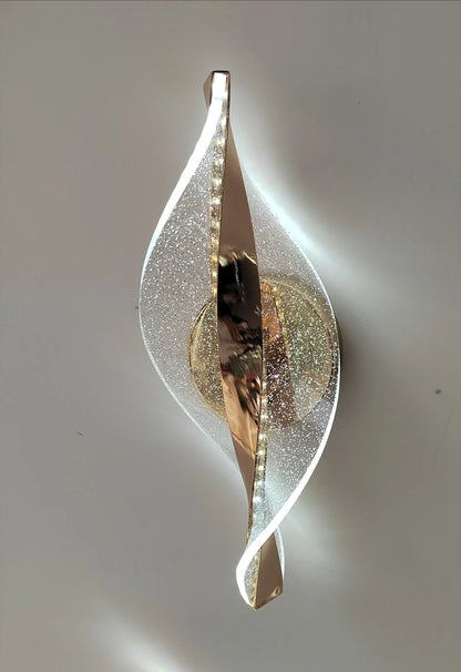 Twenty five light spiral glass chandelier for a tall stair void