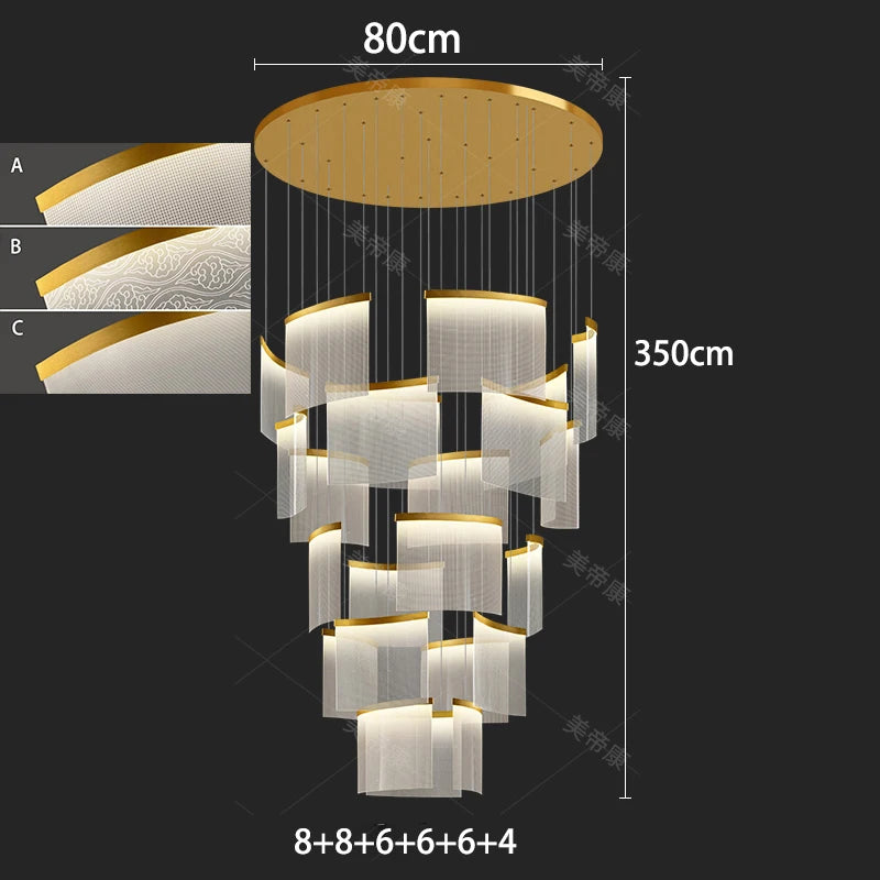 Eleven head chandelier, 19.7 in across, with a 78.7 in cord drop
