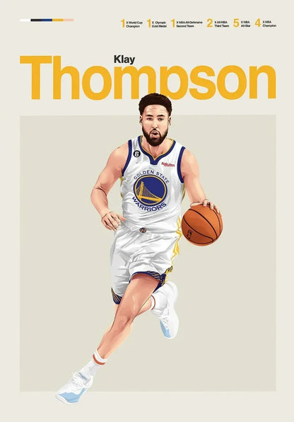 World Champion Basketball Player Poster Canvas Wall Art