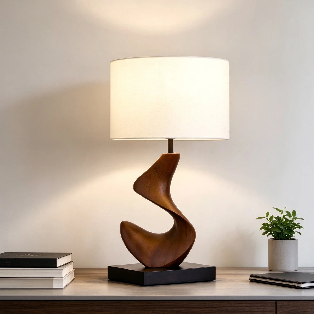Wabi Sabi Resin Table Lamps Bedroom Beside Light Fixture Living Room Decor Led Illumination Study Desk Lamp Indoor Lighting CE