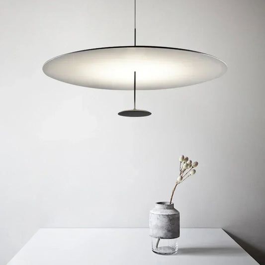Gold Black Disc Pendant Light