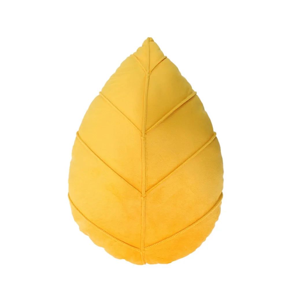 3D Leaf Shaped Decorative Pillow — styling detail