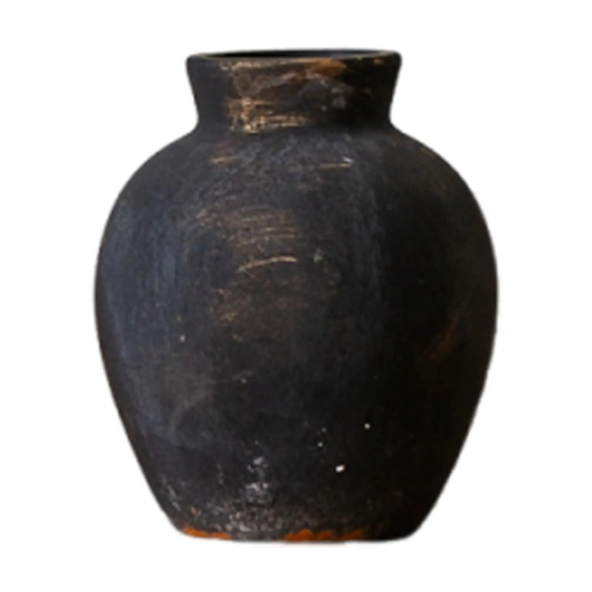 Rustic Wabi Sabi ceramic vase farmhouse fireplace living room