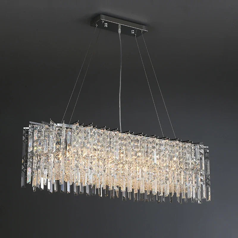 Gold body crystal chandelier, 31.5 inch round, with E14 LED bulbs included
