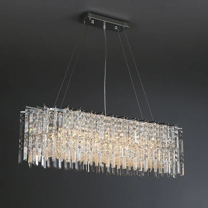 Gold body crystal chandelier, 31.5 inch round, with E14 LED bulbs included