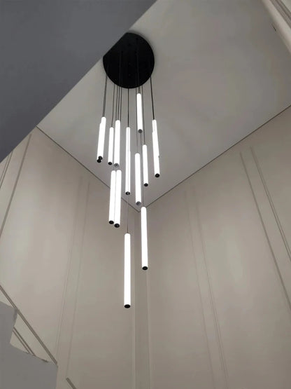 Eighty head strip chandelier, 31.5 in across, with a 354.3 in drop
