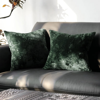 Solid Fabric Throw Pillow Cover