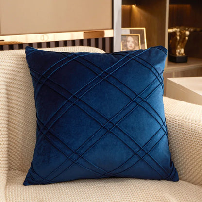 Geometric Velvet Throw Pillow Cover