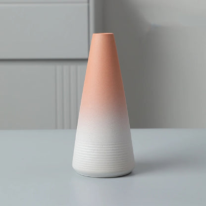 Japanese black ceramic tabletop vase close-up showing matte finish detail