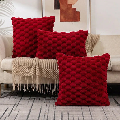 Taffeta Textured Throw Pillow Cover — styling detail