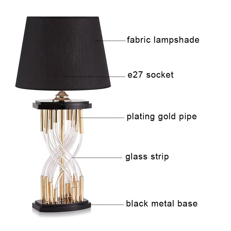 Fabric lamp warm light mode casting soft diffused glow in bedroom