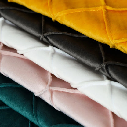 Geometric Velvet Throw Pillow Cover — styling detail