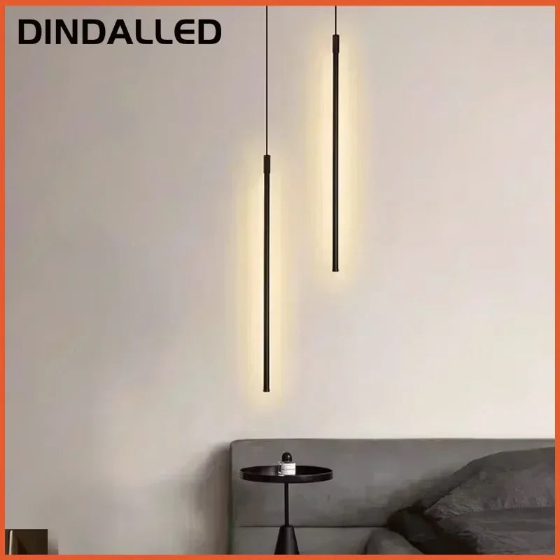 Nordic LED Rod Pendant Light