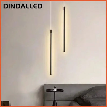 Nordic LED Rod Pendant Light