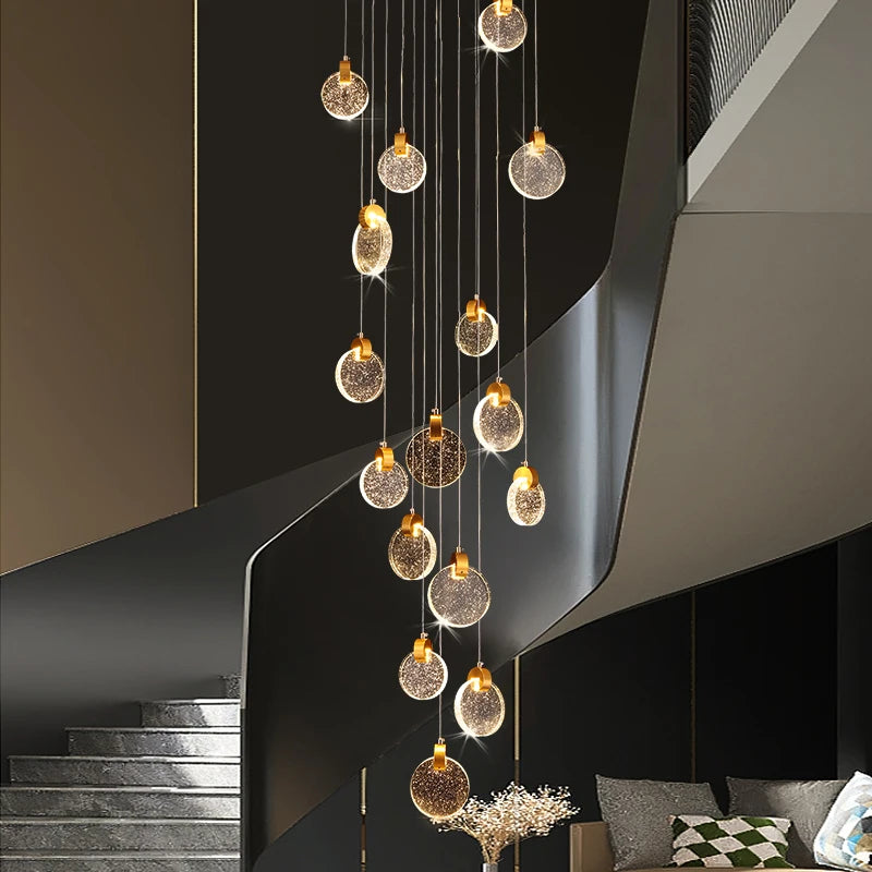 Fifty head crystal chandelier in a polished silver aluminum finish