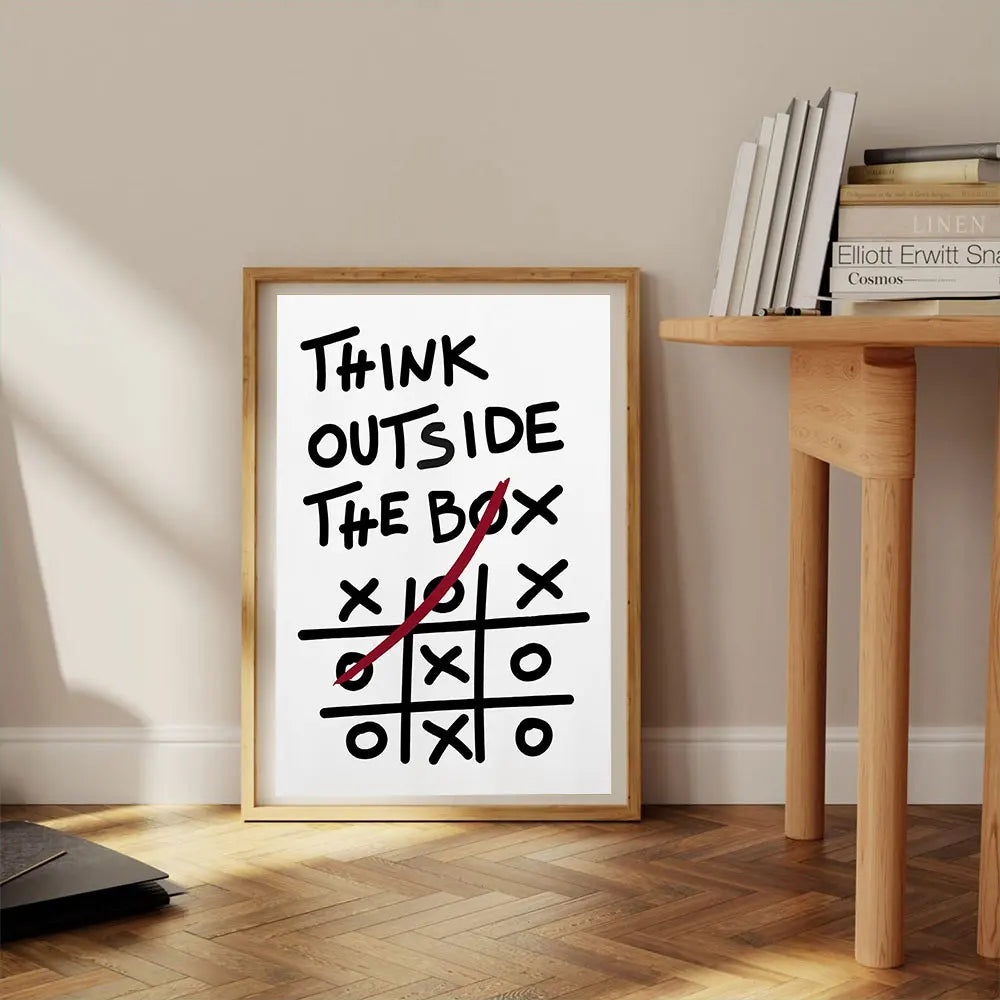 Minimalist Motivational Discipline Quote Canvas Wall Art