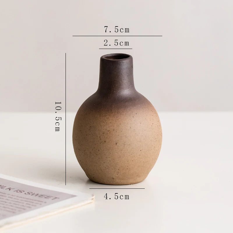 Stone Shape Ceramic Mini Vase Hydroponic Gift | Aurelia