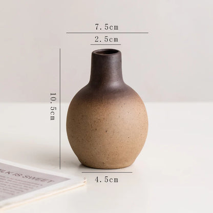 Stone Shape Ceramic Mini Vase Hydroponic Gift | Aurelia