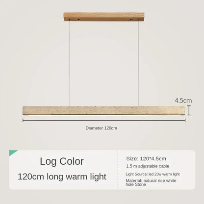 Travertine Linear Pendant Light