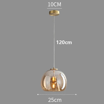Iron Glass LED Pendant Light