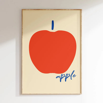 Minimalist Stick Figure Food Kitchen Canvas Wall Art