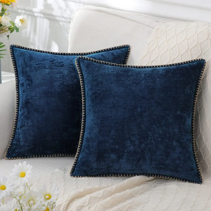 Solid Chenille Throw Pillow Cover