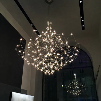 Gold crystal chandelier at 15.7 in across, semi-flush mounted and shadeless
