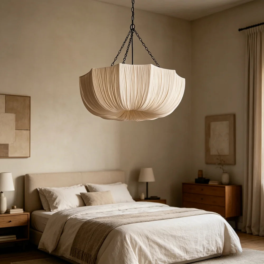 Wabi Sabi Fabric Dome Pendant