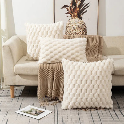 Taffeta Textured Throw Pillow Cover — styling detail