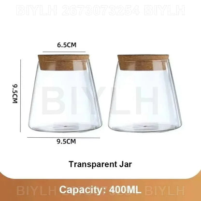 Glass Hydroponic Pot Set