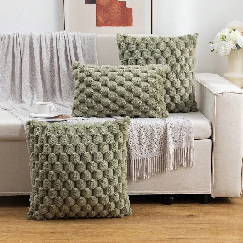Taffeta Textured Throw Pillow Cover
