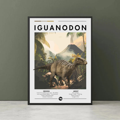 Dinosaur Spinosaurus Prehistoric Canvas Wall Art Poster