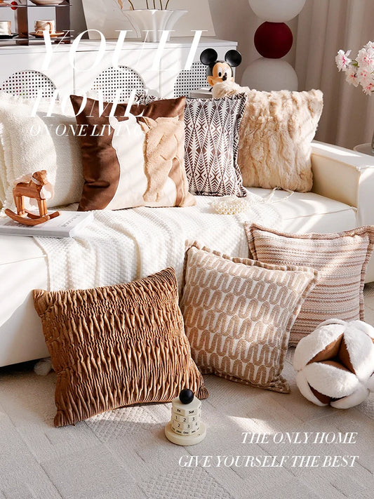 Boho Patchwork Corduroy Pillow Cover