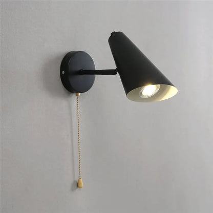 wall sconce, side profile showing mounting depth