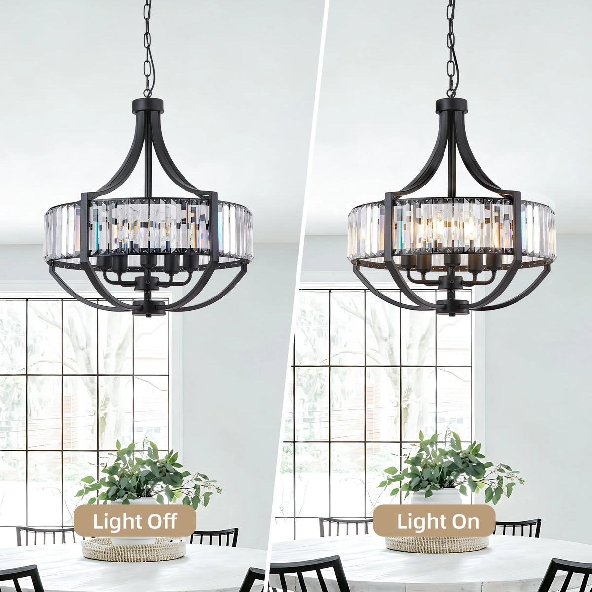 Black Crystal Chandelier