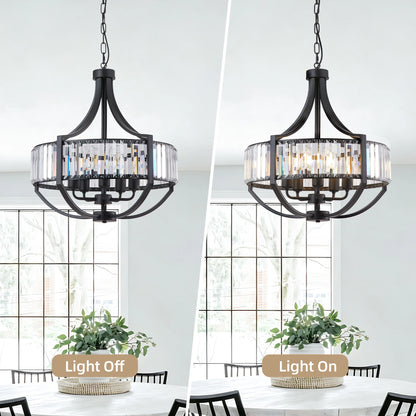 Black Crystal Chandelier